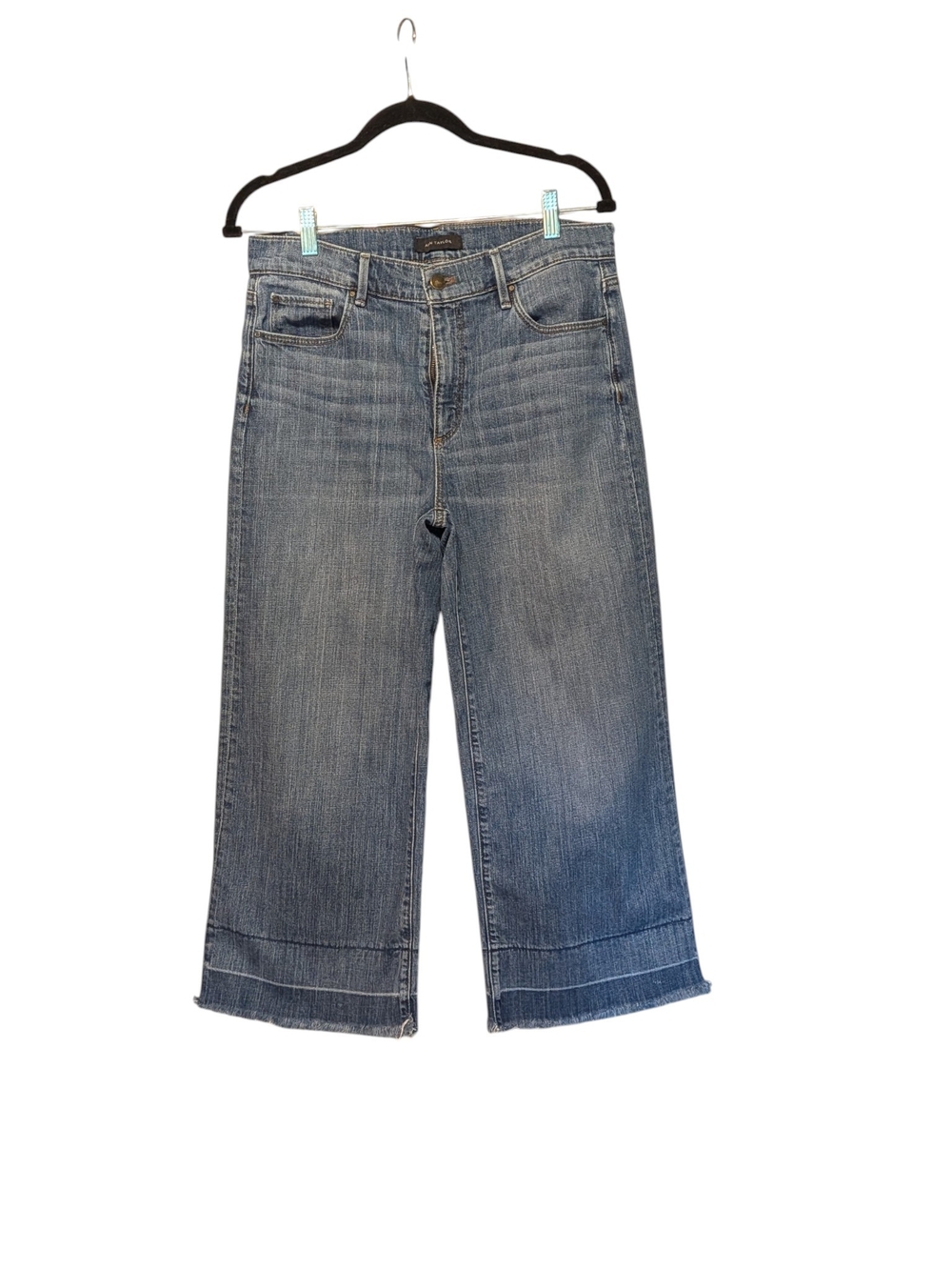 Ann Taylor Mid-Rise Wide Leg Crop Jeans in Faded Blue – Size 8